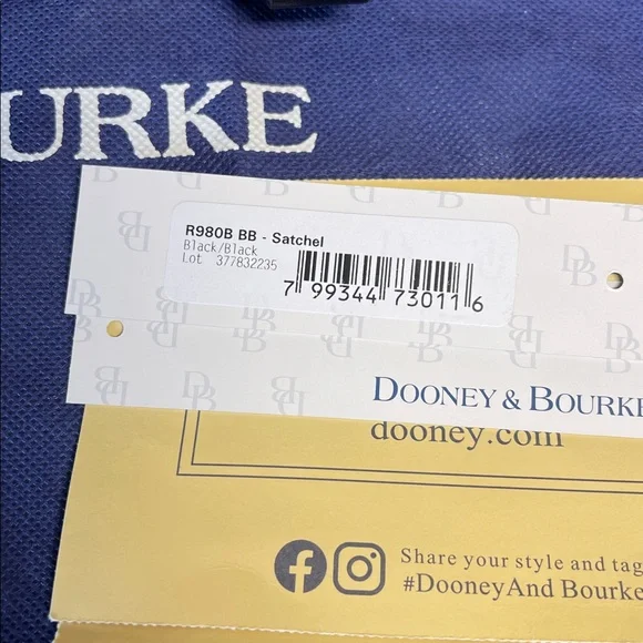 Dooney & Bourke Florentine Satchel - black - NWT - Picture 2 of 6